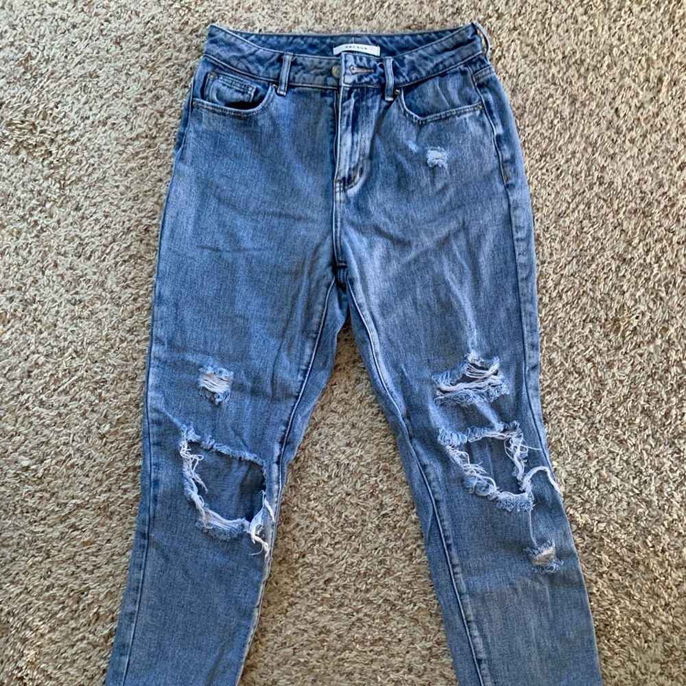 pacsun ripped mom jeans